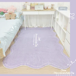 Solid Color Carpets for Living Room Cute Bedroom Decor Plush Rug Fluffy Soft Bedside Carpet Home Large Area Washable Floor Mat