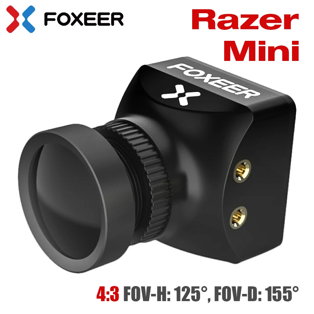 FOXEER Razer Mini kamera FPV 1/3 CMOS HD 5MP 2.1mm obiektyw M12 1200TVL do drona RC FPV