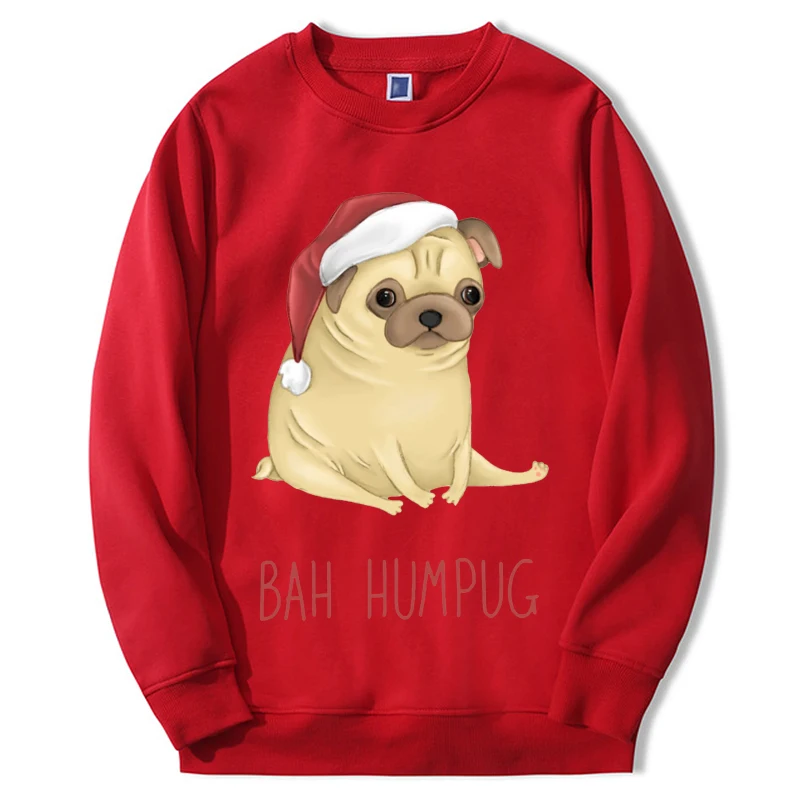 

Christmas Hoodies Santa BAH HUMPUG Crewneck Long Sleeve Crewneck Moletom Streetwear Winter Fashion Long Sleeve Hooded Clothes