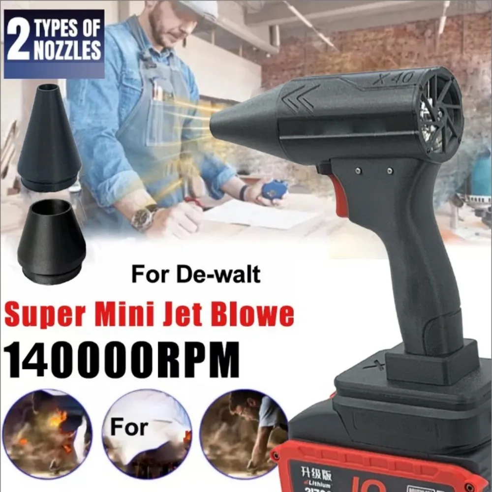 

140000RPM Handheld Car Hair Dryer Cleaning Violent Air Gun Jet Fan Electric Powerful Turbine Turbo Fan Upgraded Version Storm