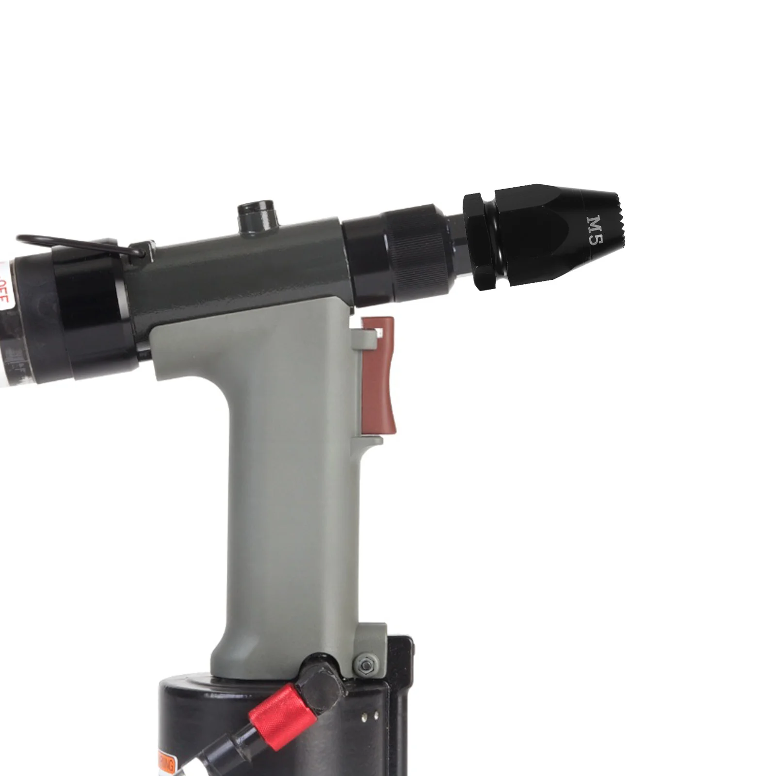 1Set Pneumatico Pull Setter Rivetto Dado Testa di Montaggio Rivetto Dado Trapano Adattatore Aria Rivettatura Kit Pneumatico Pull Setter