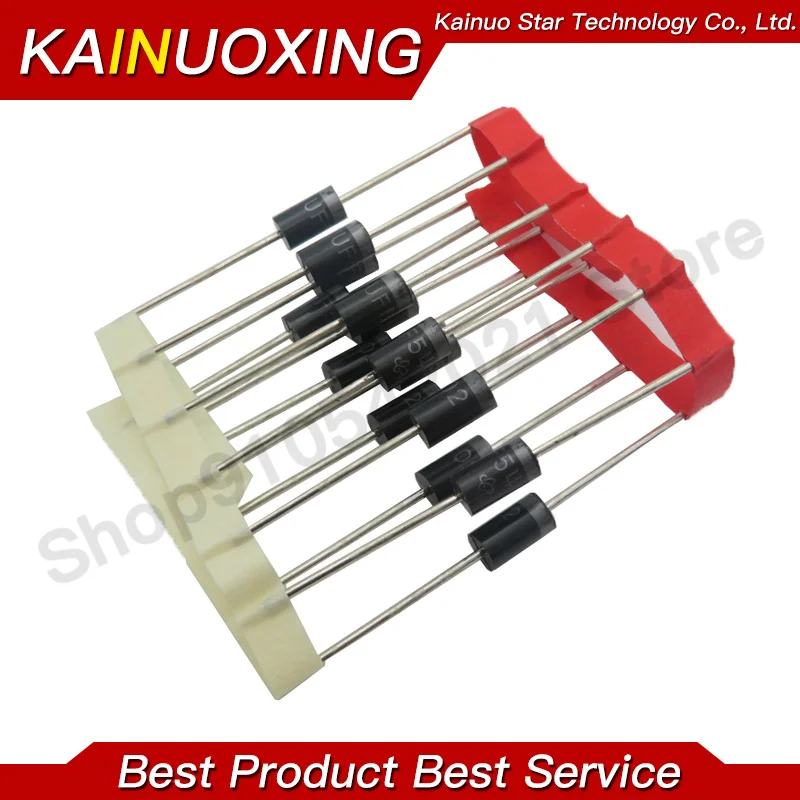 20 قطعة 1N5408 1N5404 1N5401 1N5822 1N5818 UF5408 UF5402 6A10 10A10 DO-27 الانتعاش السريع من مستوى الصمام الثنائي المعدل
