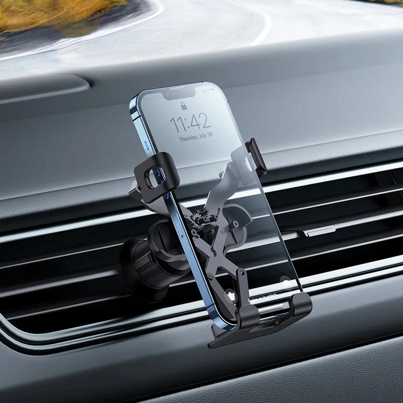 

ftvae Car Gravity Phone Holder Strip Air Vent Universal Telephone Support in Car GPS Mount For iPhone 13 14 Pro Max Xiaomi Vivo
