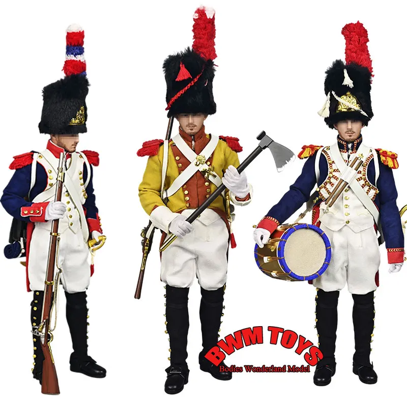 

QORANGE QOTOYS QOM-1055 1/6 Scale Male Soldier Napoleonic Wars Clothes Equip Accessories For 12inch Action Figure Doll Body