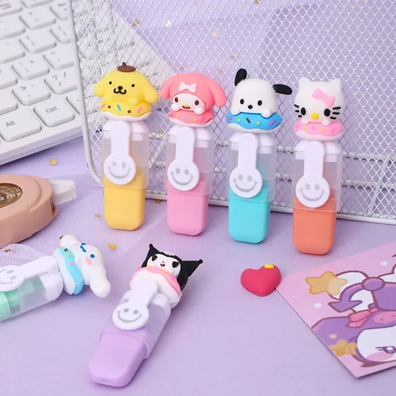 Imagem -03 - Sanrio Marcador 624 Peças Mini Marcador de Cor Kawaii Kuromi Minha Melodia Canetas de Pintura Fofas para Crianças Meninas Canetas de Presente Requintadas