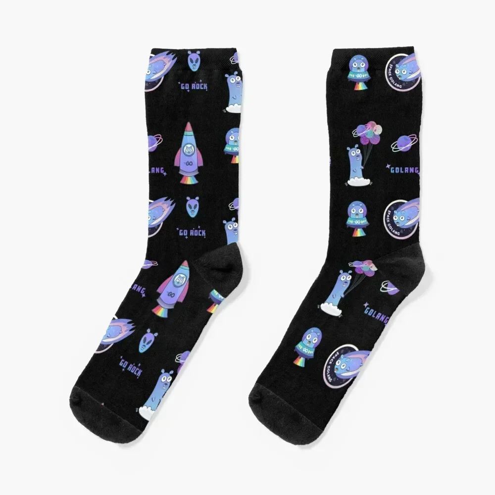 Golang gopher like aliens Socks Men's soccer anti-slip Sports sports stockings Socks Women Men's