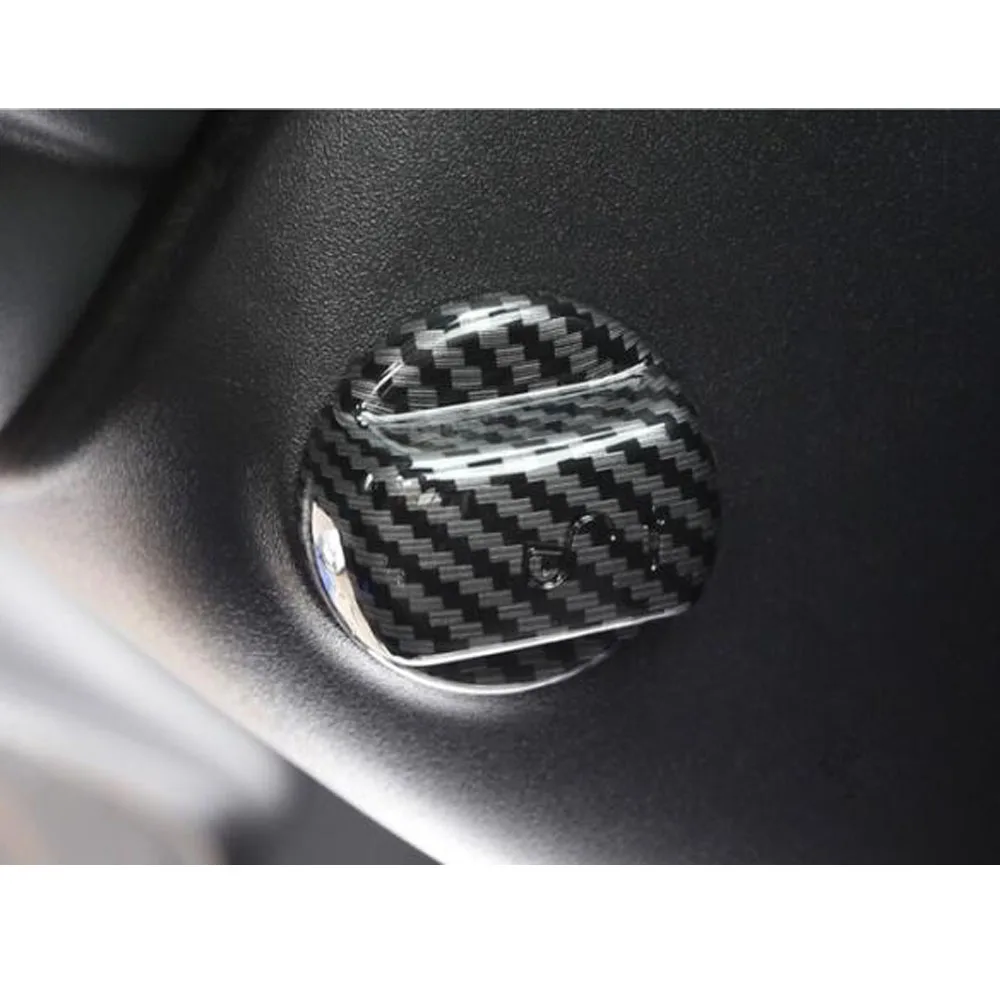For Jaguar F-PACE FPace 2016 2017 2018 2019 2020 Car ABS Key Start Engine Engine Start Stop Ignition Key Ring Frame view 3