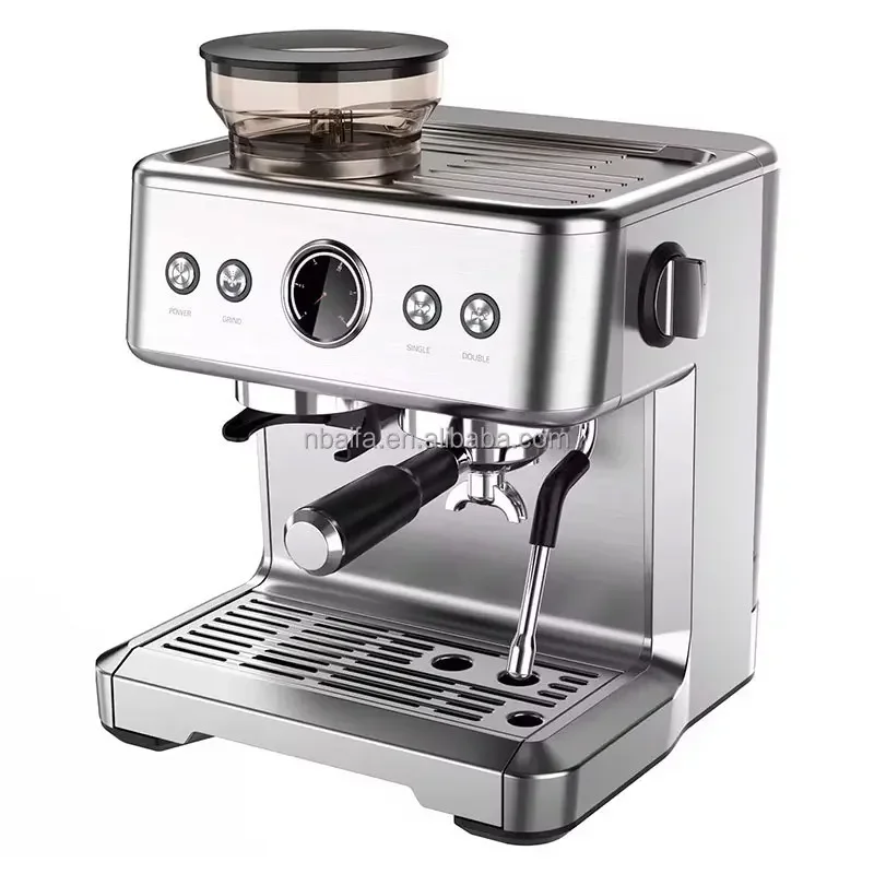 20 bar Residential Commercial Home Coffee Machine Espresso  Cappuccino  Maker with Milk Frother  Grinder