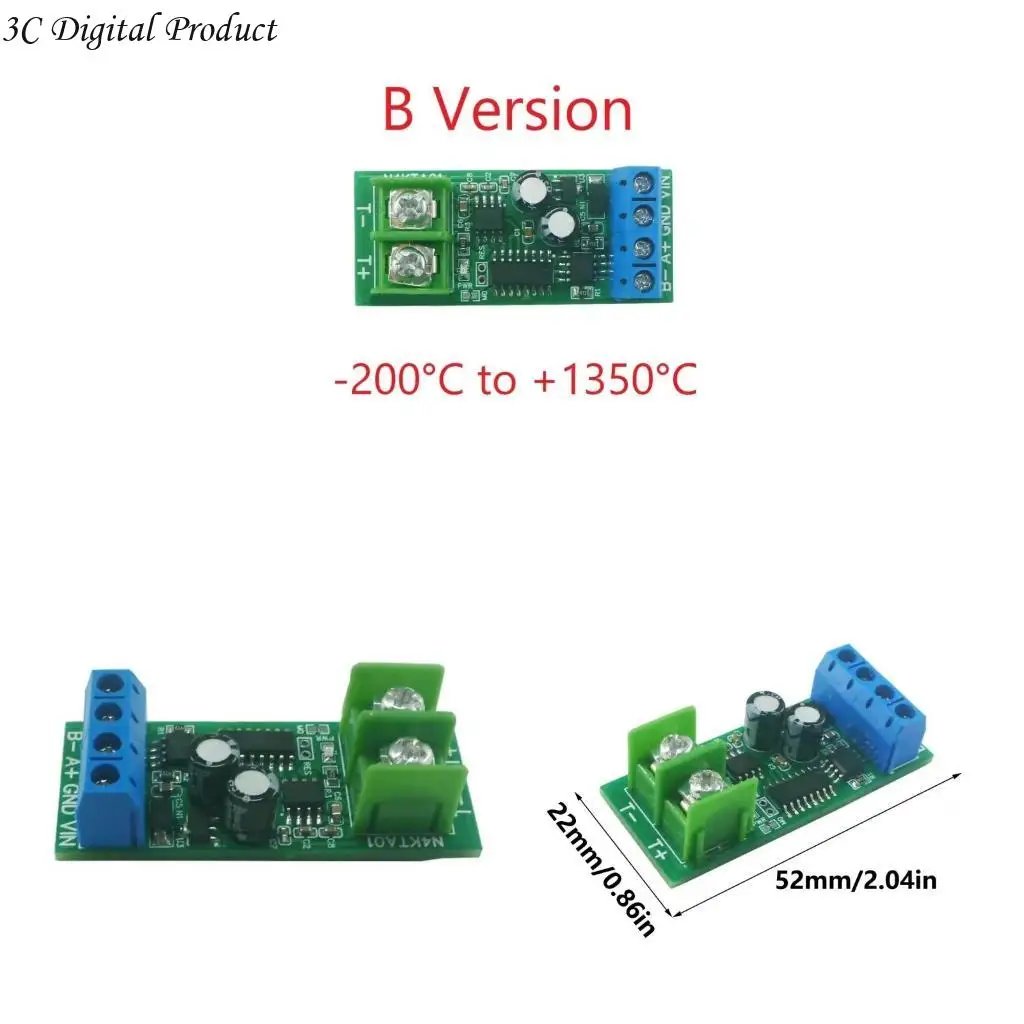 

High Precisions RS485 K Type Thermocouple Acquisition Board for Temperature Measurement and Data Transmission Q84A