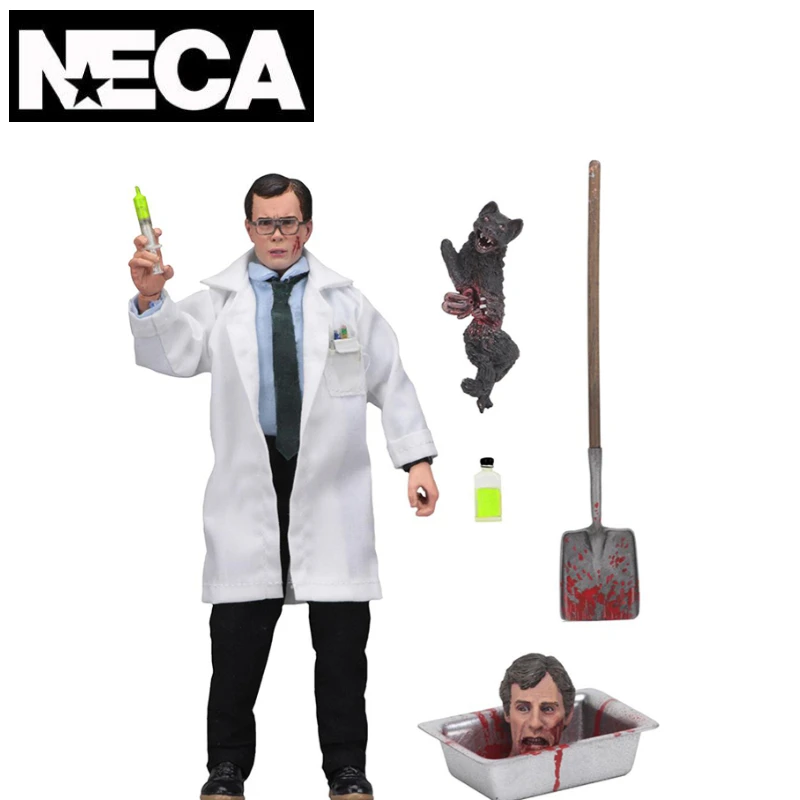 

In Stock NECA Original Ghostly Living Corpse Dr. Herbert West 7 inch Hand-made Models Like To Collect Furnishings