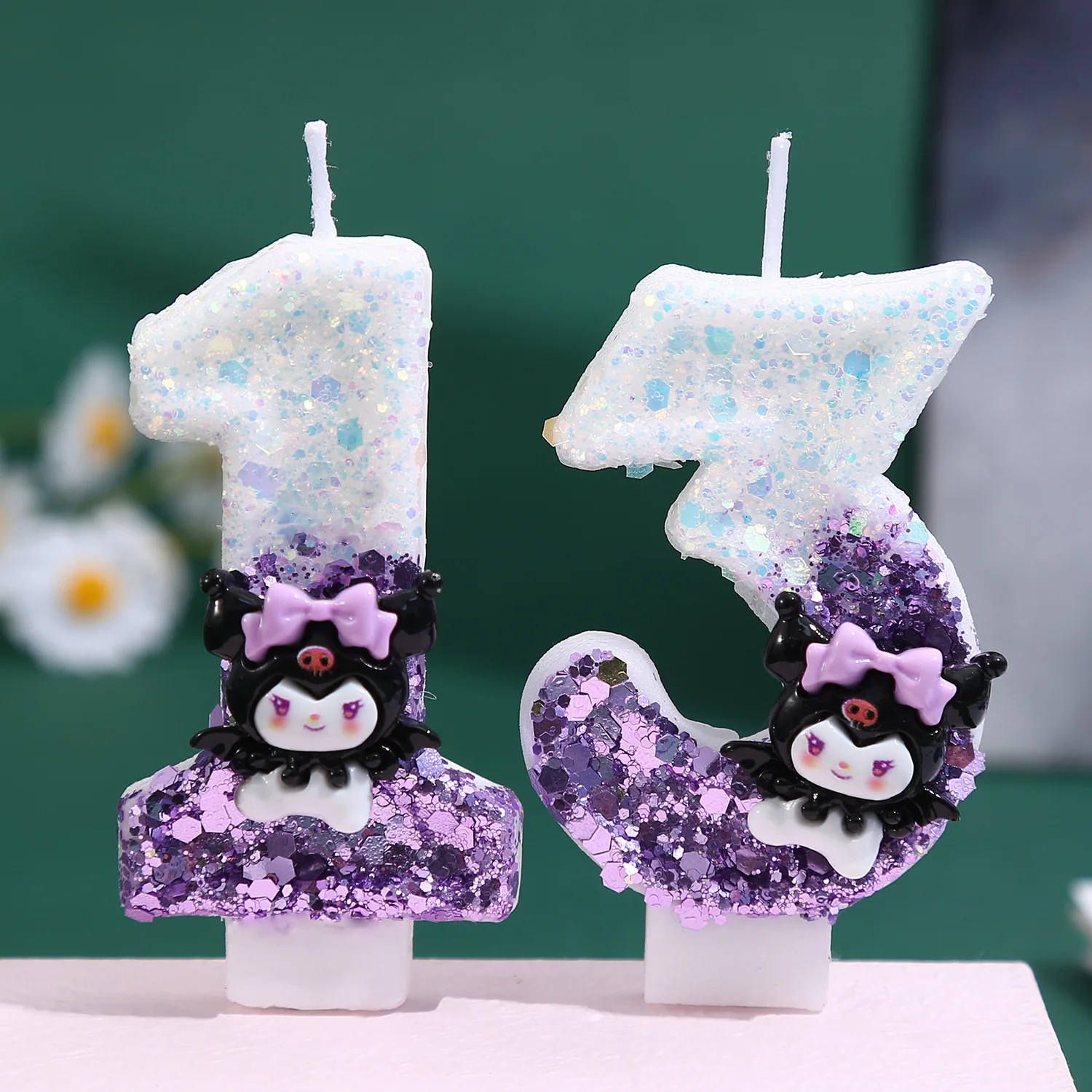 Personaggi dei cartoni animati Compleanno Candela digitale Atmosfera festosa Candela torta stile principessa Candela abbinata ai colori con super paillettes