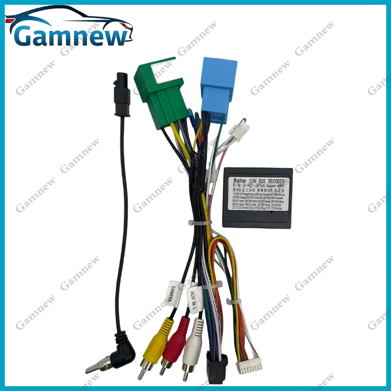 Car Android Radio Cable Power Wiring Harness connector CAN Bus Adapter For Jeep Renegade Compass Commander