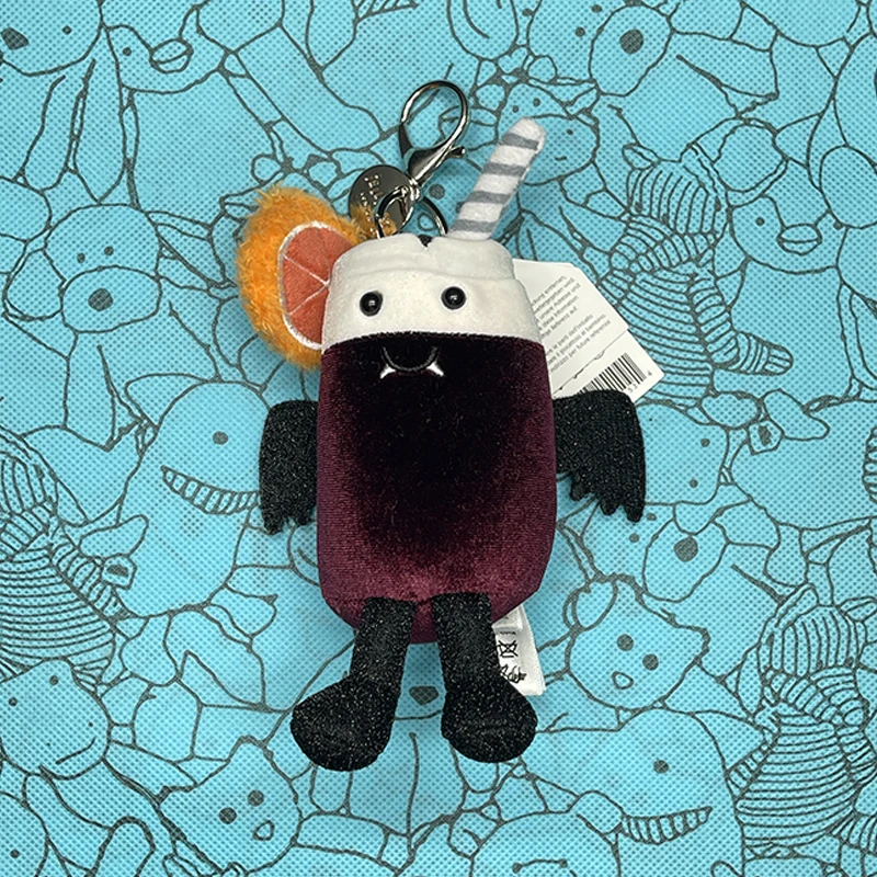 Jellyfish Plush Charms - Cute Jellyfish Bat Lightning Bolt & Halloween Mummy Backpack Toys Soft Stuffed Animal Keychain Accessor