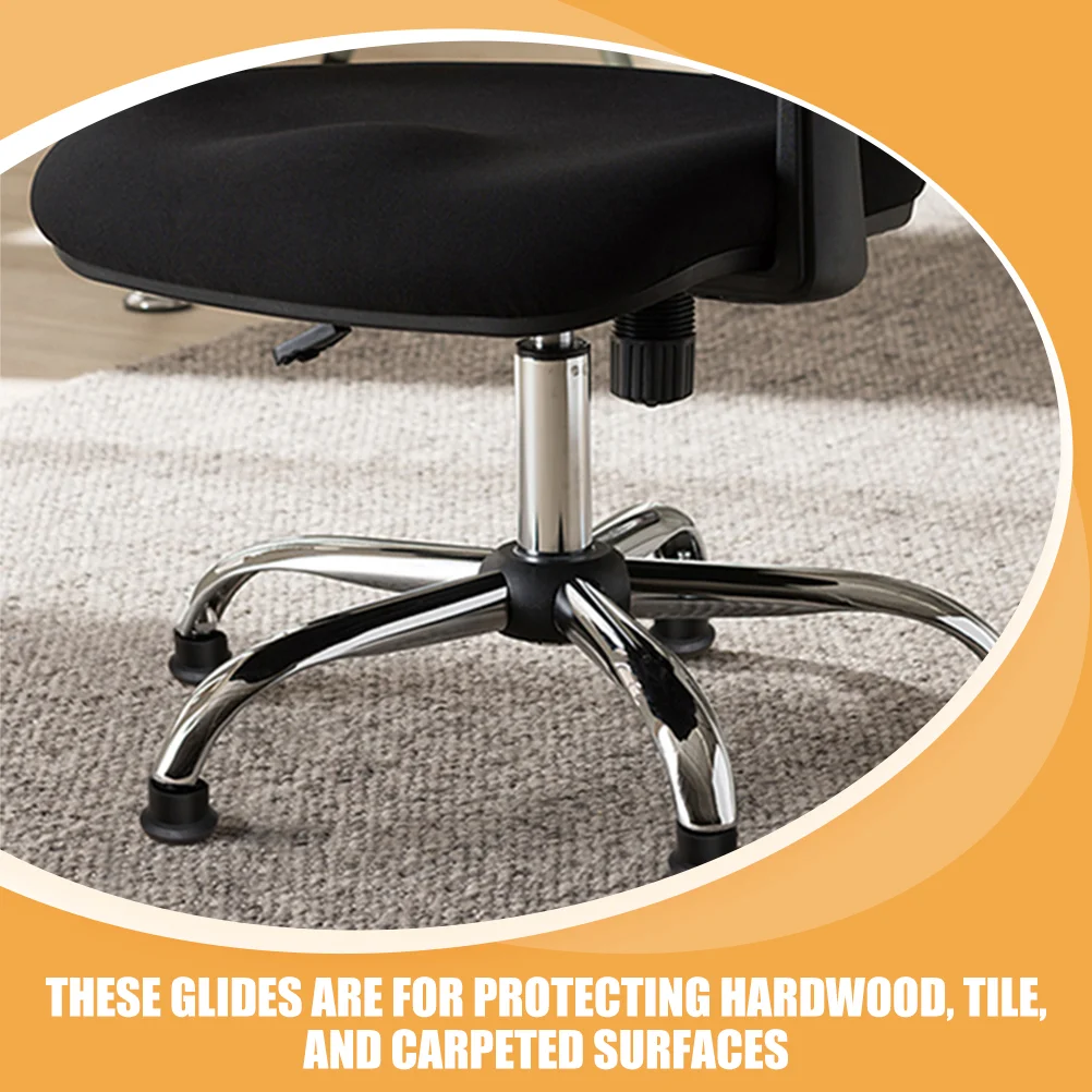 15 Pcs Chair Fixed Foot Pad Wheel Stopper Rug Office Feet Computer Bell Glides Replacement Floor Mat Swivel