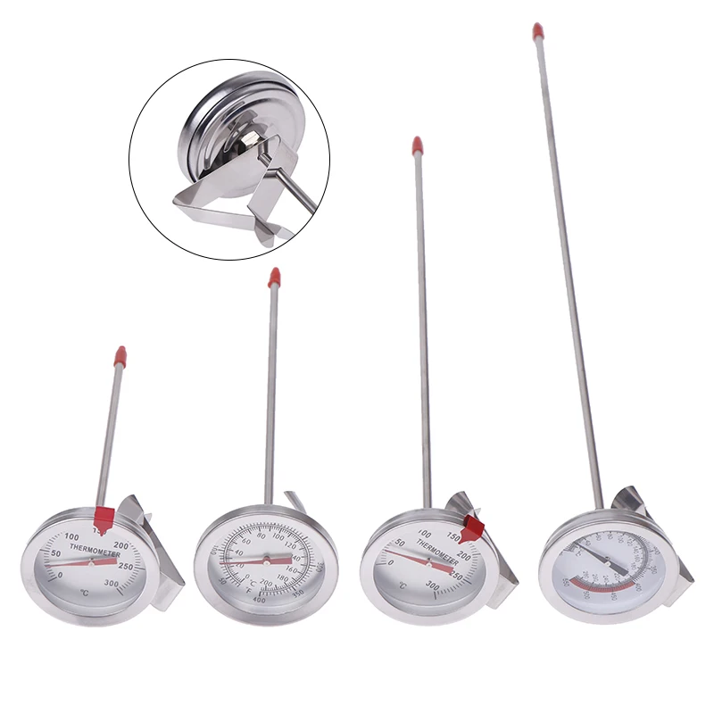 1PC Kitchen Tools Probe Thermometer Milk Coffee Food Meat Gauge Stainless Steel Cooking Temperature Meter