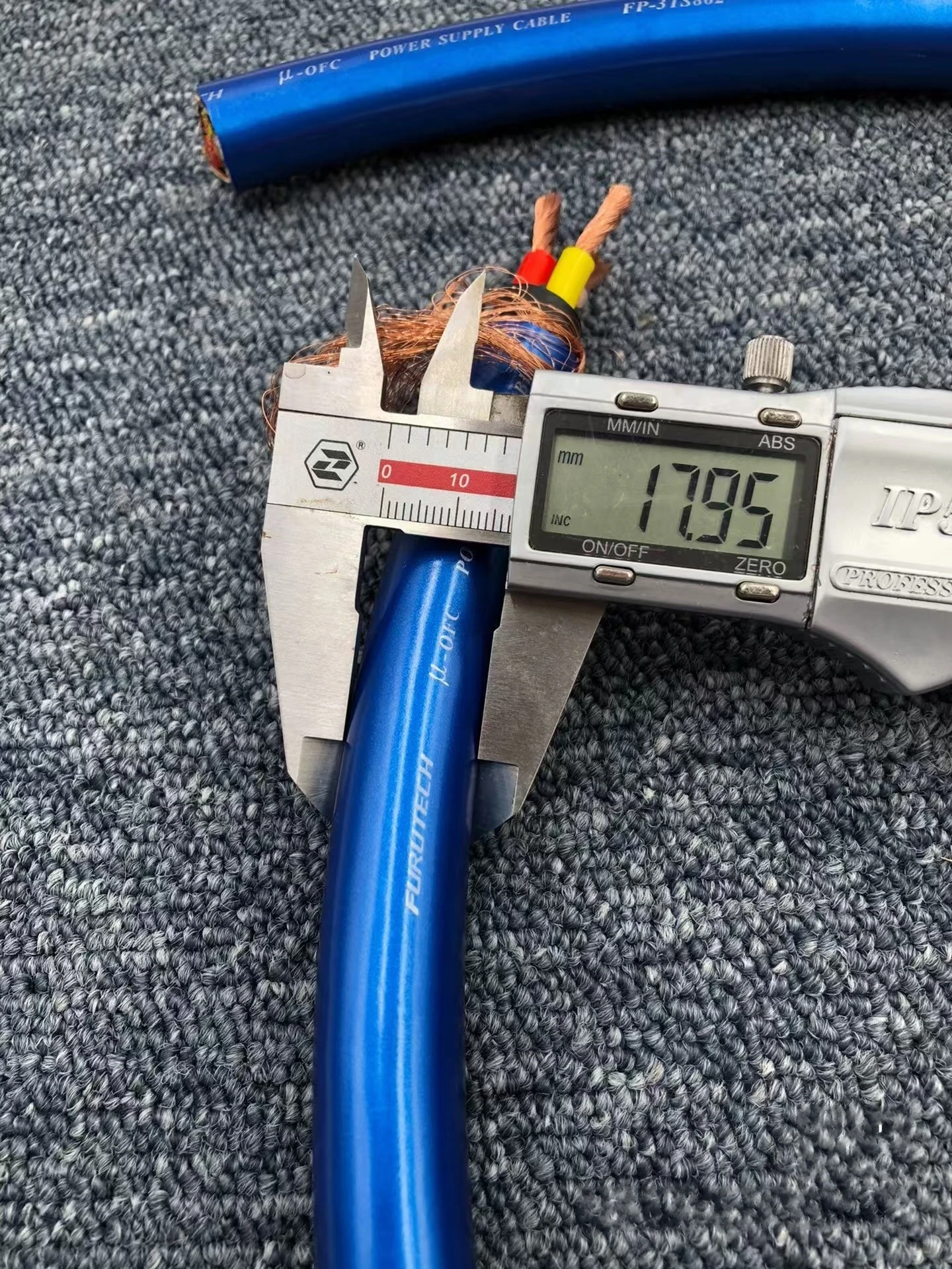 Furutech Flagship FP-3TS862 Cabo de alimentação do Japão, cabo de alimentação de cobre livre de oxigênio, cabo em massa