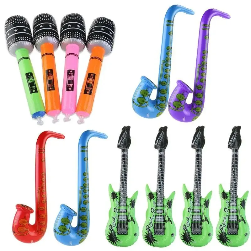 Musical Instruments Guitar Inflatable Balloon Balloons Party Mylar Blow Upguitars Birthday Prop Foil Instrument Wedding