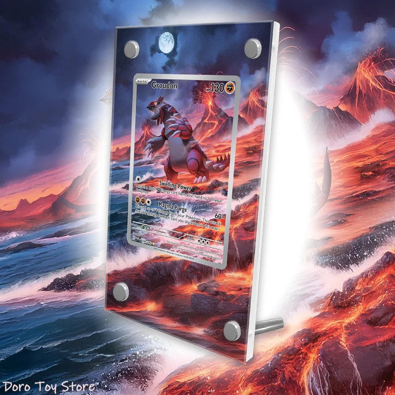 display-de-arte-para-cartoes-pokemon-groudon-ptcg-anime-jogo-psa-expandir-presentes-de-arte-feito-por-voce-mesmo-capa-protetora-de-acrilico-chaveiro