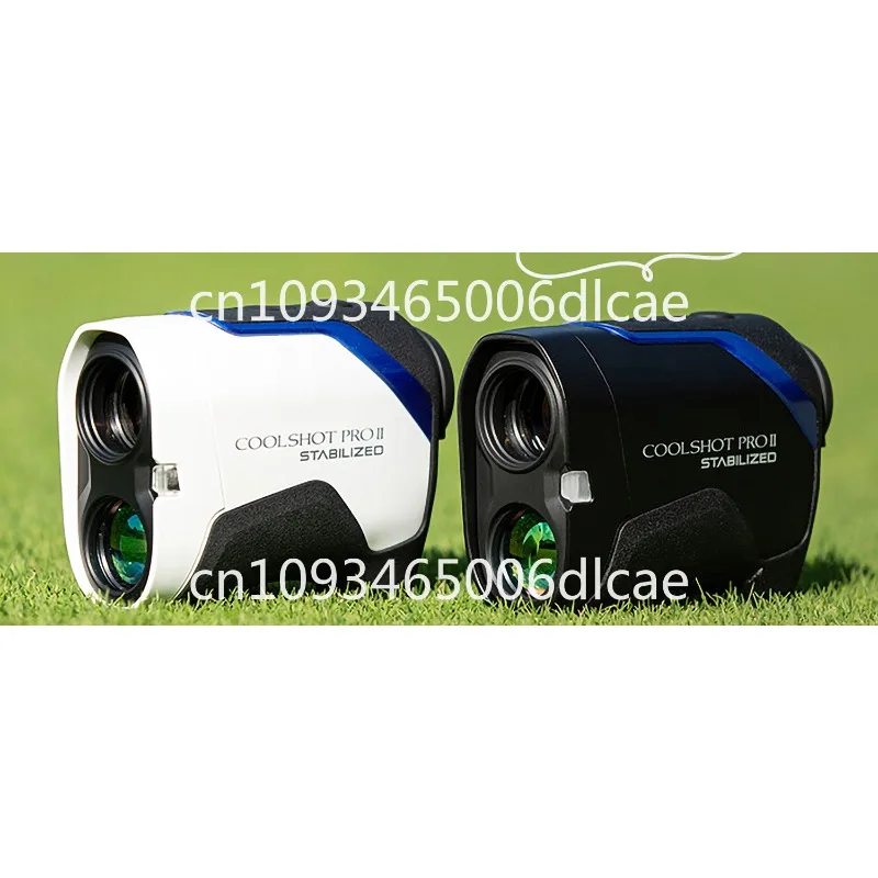 Golf laser rangefinder slope stabilization and shock absorption