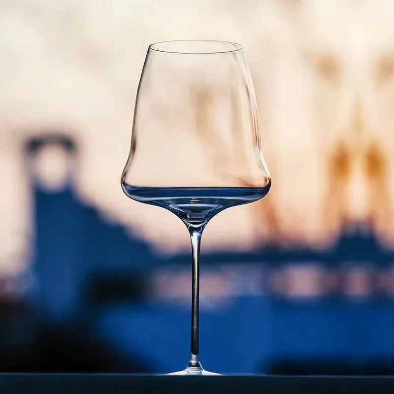 Handmade Thin Extreme Light Crystal White Wine Glass Champagne Flute Sweet Craft Perfect Flawless Goblet