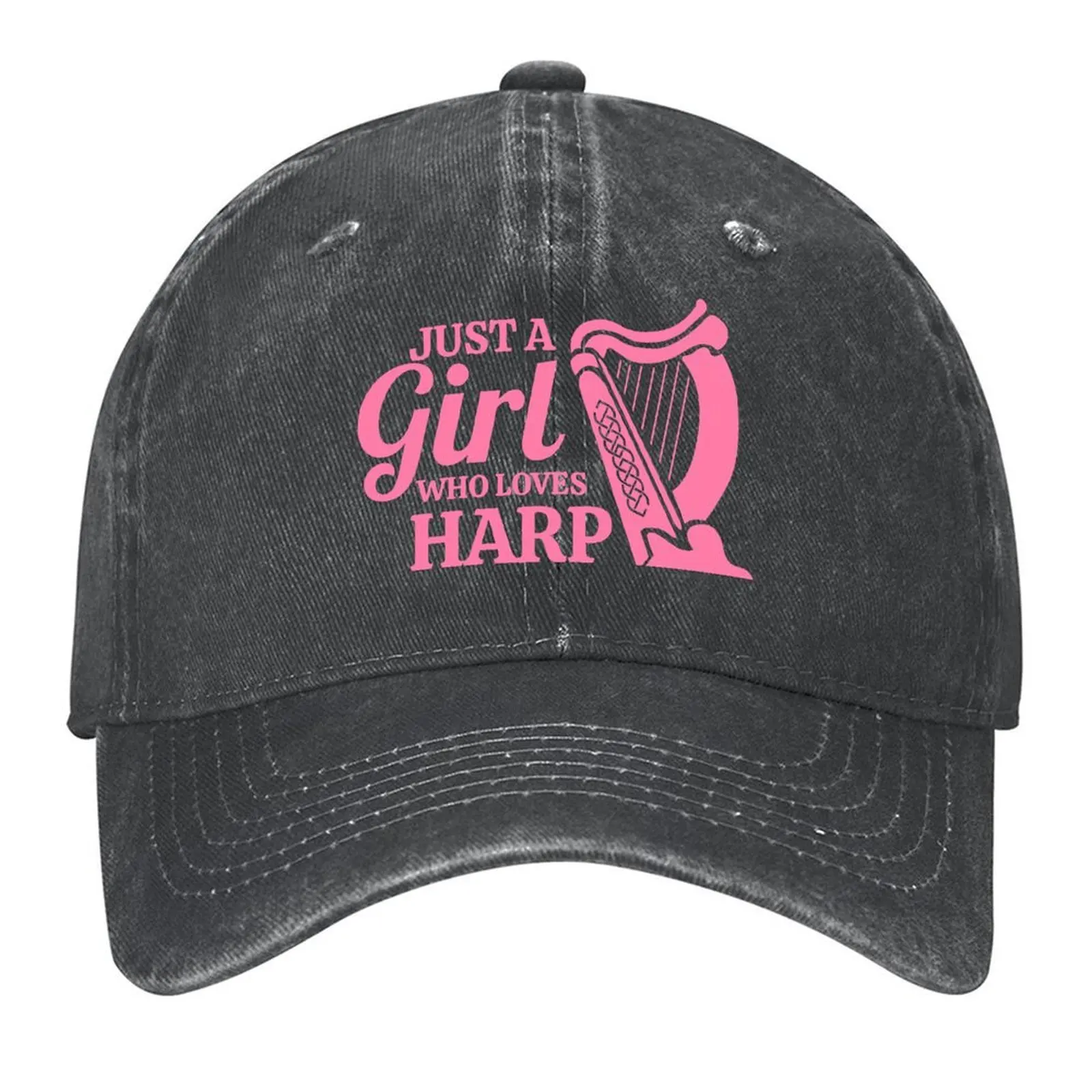 

2026 Just A Girl Who Loves Harp Music Lover Gift Idea Baseball Cap New In Hat Designer Hat Dropshipping Rugby For Men Women's