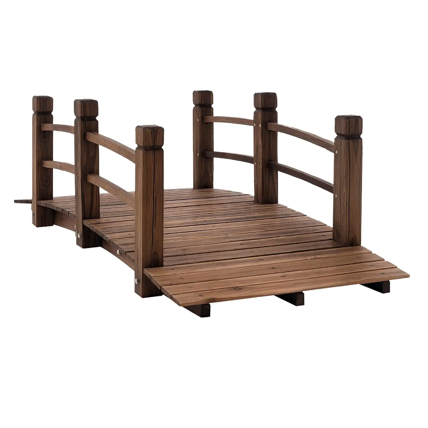 Fir Wood Garden Bridge Arc Walkway 60