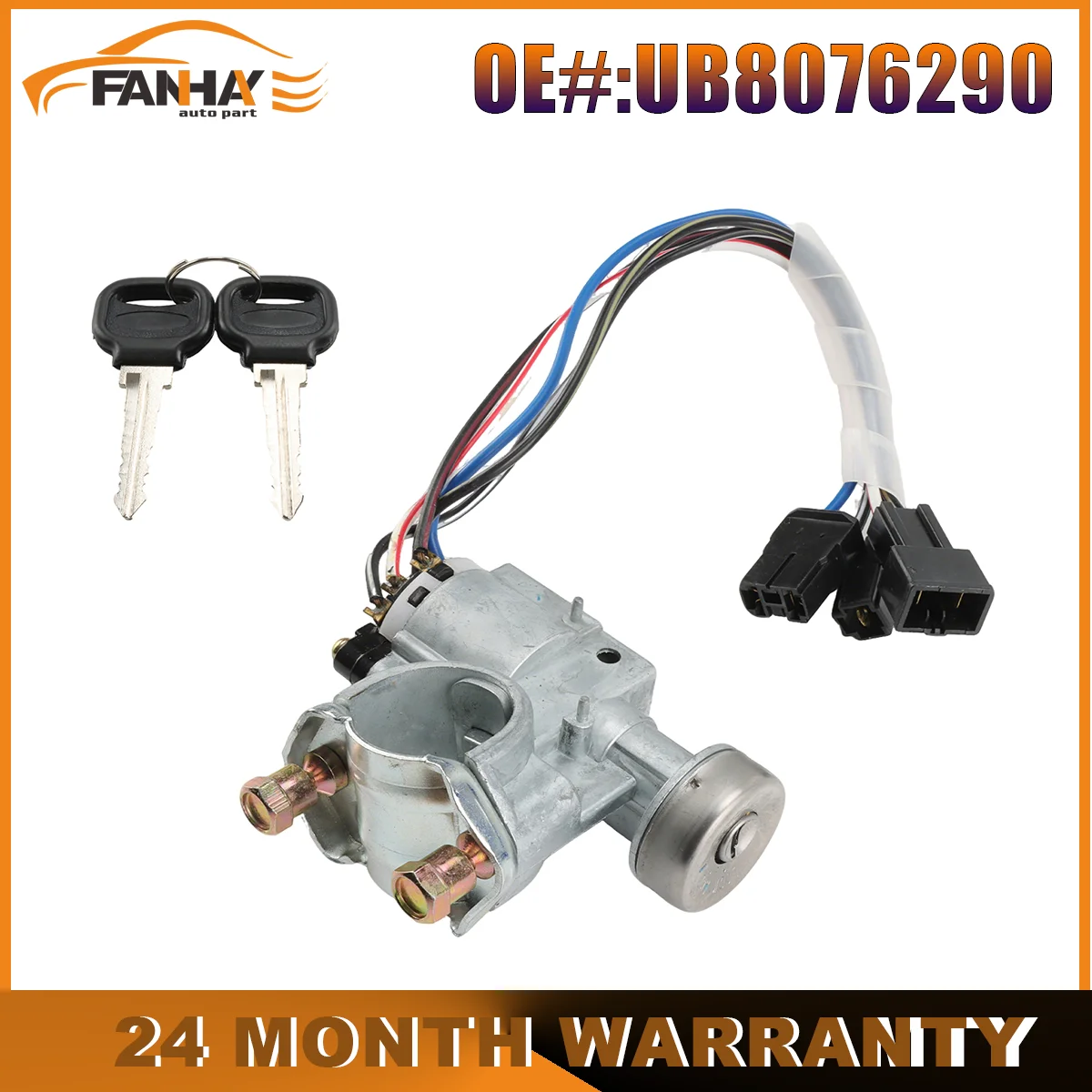 

UB8076290 The Ignition Switch and Keys For Mazda Pick Up B2000 B2200 1986 1987 1988 1989 1990 1991 1992 1993