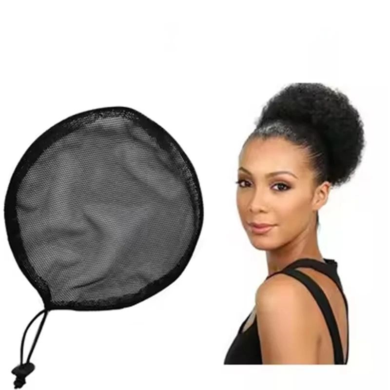 

1PC Elastic Hair Bun Making Net Ponytail Maker Guleless Hairnet Wig Liner - Hairdressing Accessory for Easy Hair Styling