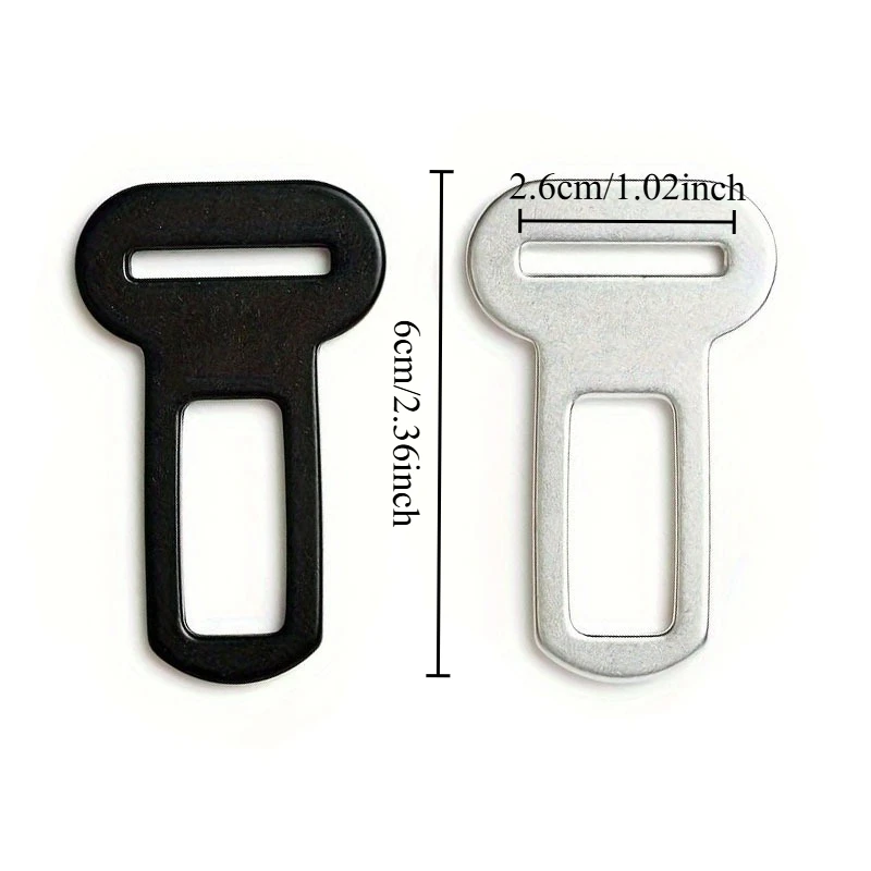 2/4/8/10 Stück Gurtadapter Metallclips für Haustierleinen, kompatibel mit LKW- und Autositzen, Metall-Sicherheitsgurtclip und Schnallenverschluss – Detail 1