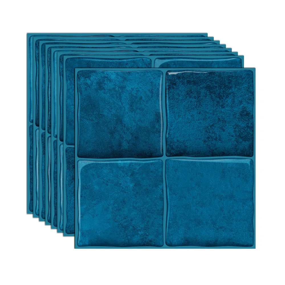 Waterproof 3D Tile Stickers Lightweight Flexible Self-adhesive wallpaper Marble Vein Self-Adhesive Backing DIY Backsplash Tiles