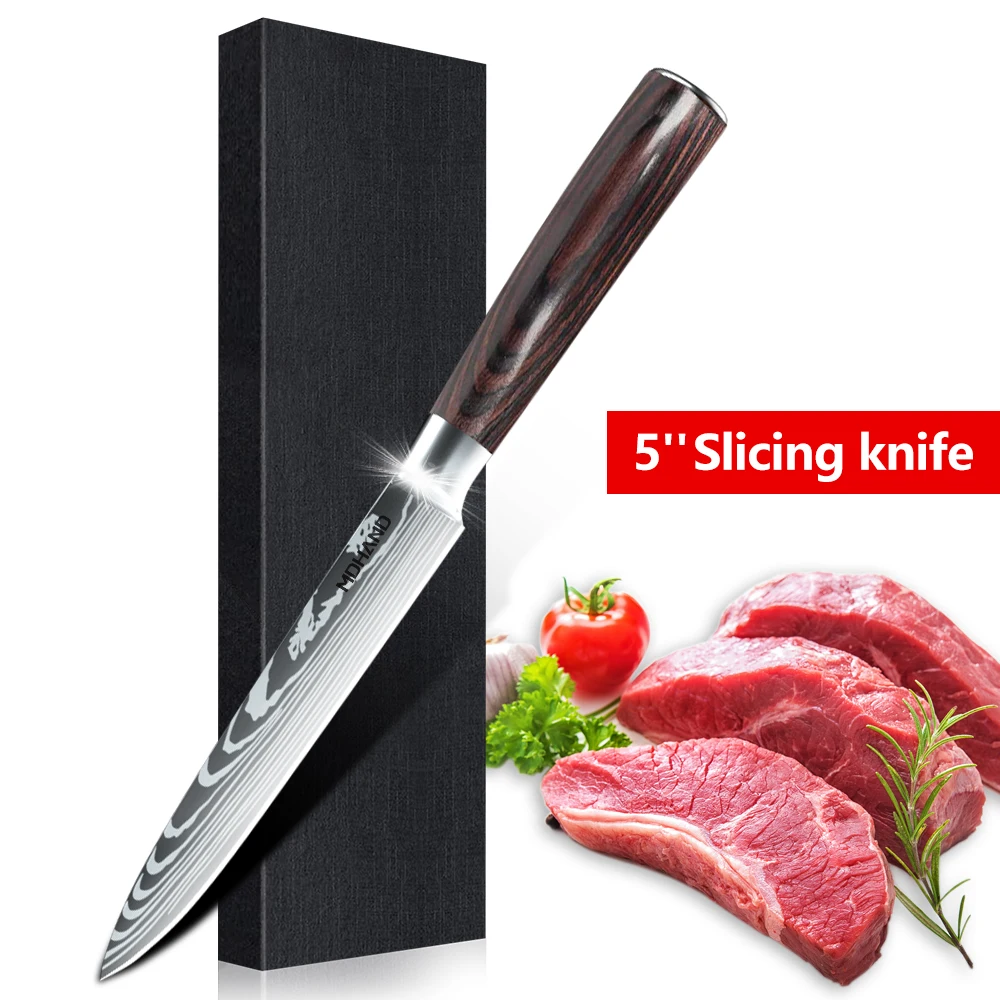 

Kitchen Chef's Knife Fruit Paring Knife Stainless Steel Steak Knife Boning Knives Wooden Handle Kitchen Supplies