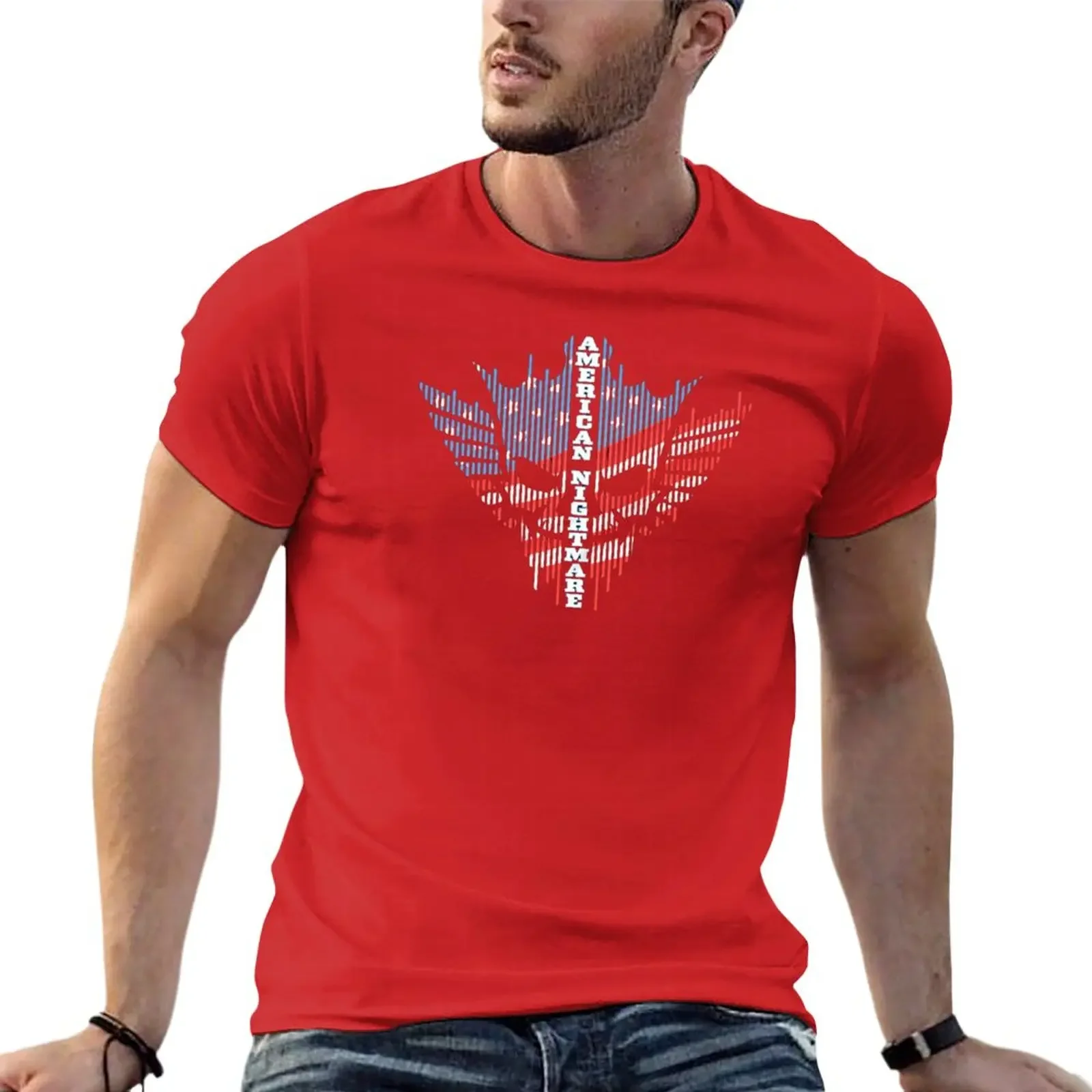 Camiseta de manga corta para hombre, blusa de moda de animales, camiseta Y2K de una pieza