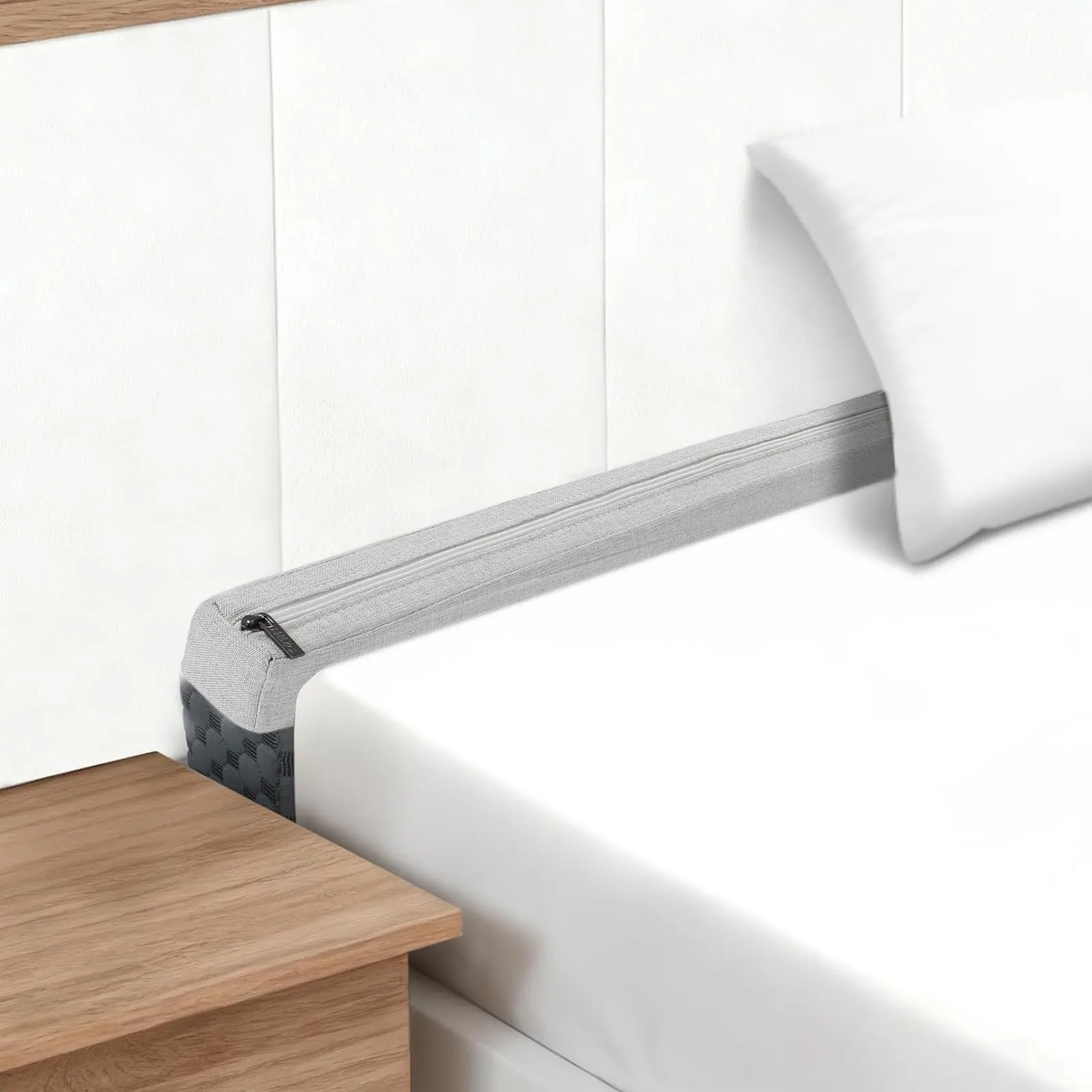 Thick Bed Gap Filler Made of Premium Cloth and Sponge Cut to Wall Headboard Space Filler Bedroom Mattress Extender