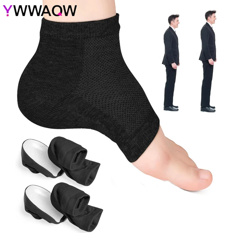 

1 Pair Height Max Socks Invisible,Non-Slip,Reusable Shoe Lifts Height Increase Socks Reduce Foot Pain and Correct Poor Posture