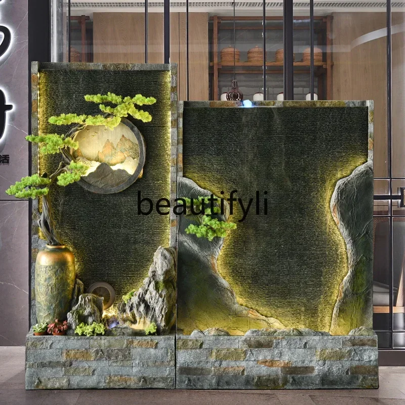 

Cy56 rockery flowing water wall water curtain wall flowing water screen, floor-to-ceiling fountain landscape decoration ornamen
