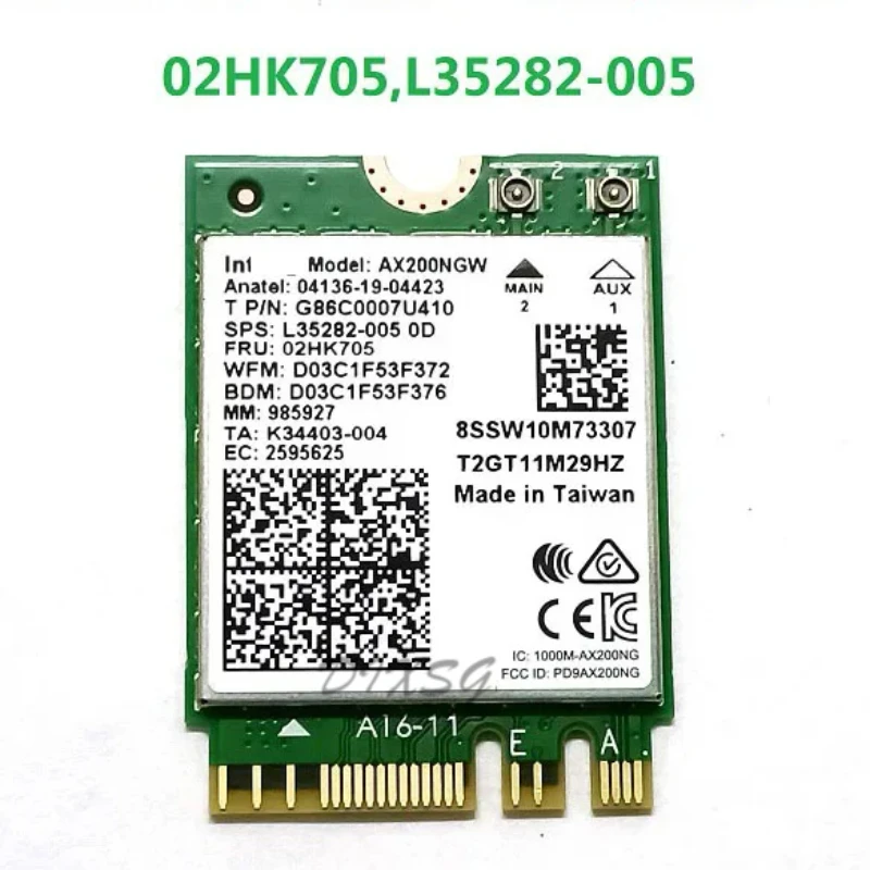 Int-ax200ngw-wifi is suitable for Lenovo Yoga 6, S740, S540, Leon 5, Flex 5, IDEacentre 3, 5, 5G series, 02HK705, SW10M73307