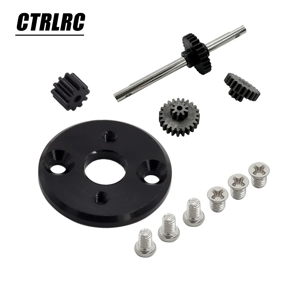 

Metal 370 Motor Bracket With Motor Pinion Gears Gearbox Transmission Gear Set For MN78 MN82 LC79 1/12 RC Car Upgrade Parts