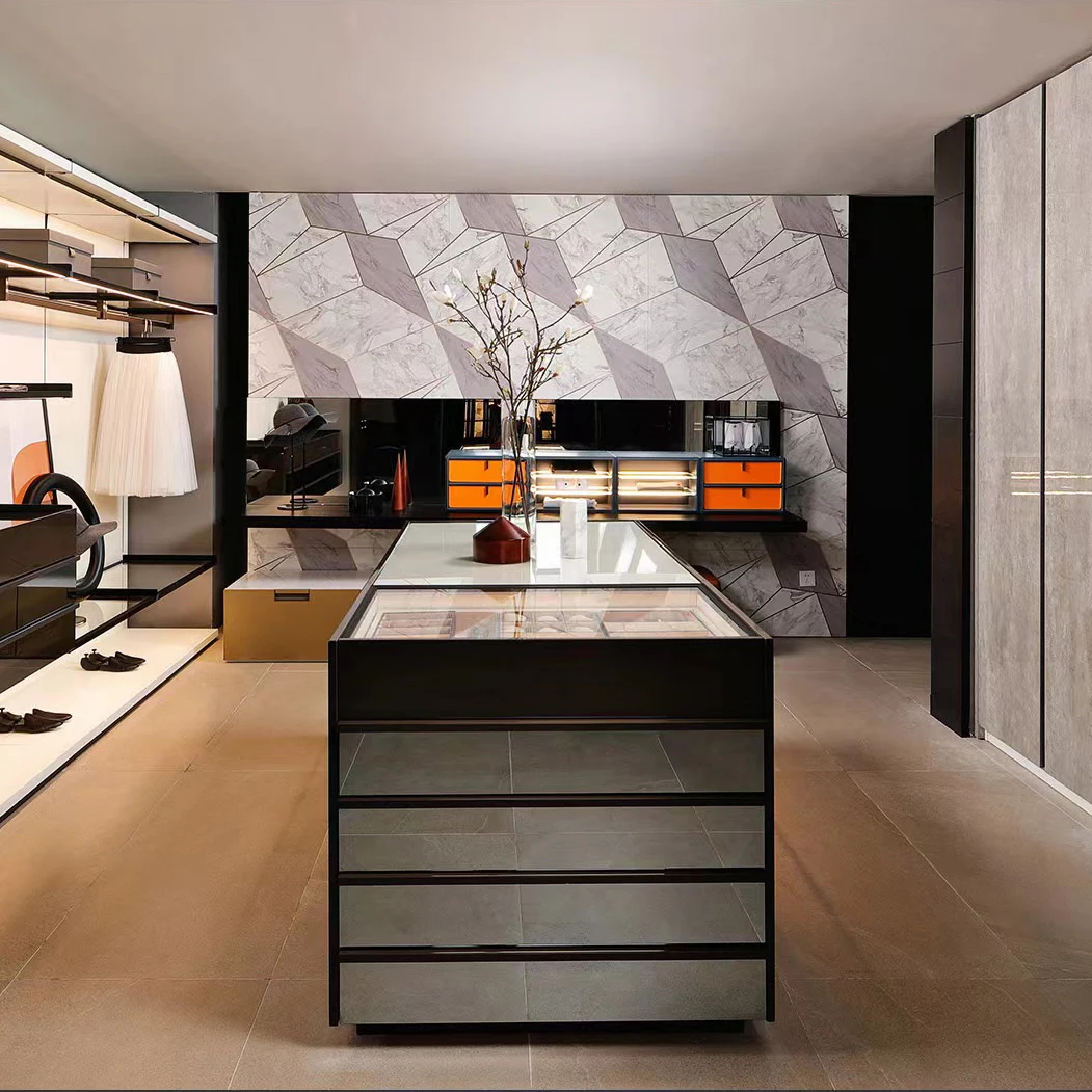 نظام خزانة مخصص لخزانة غرفة النوم، خزائن تخزين الملابس الحديثة، مجموعة منظم الأثاث، المشي في الخزانة