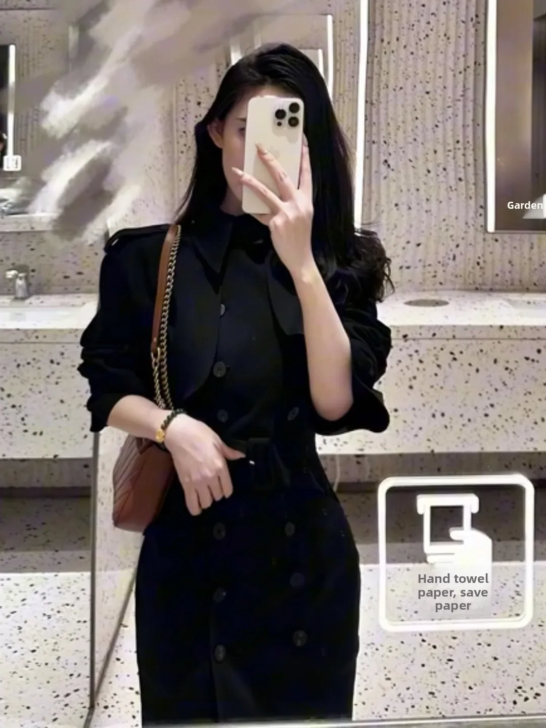 Fashionable Money Style Women's Autumn Outfit High-End Sensation Sleeveless Dress Two-Piece Set Casual Style Pure Color