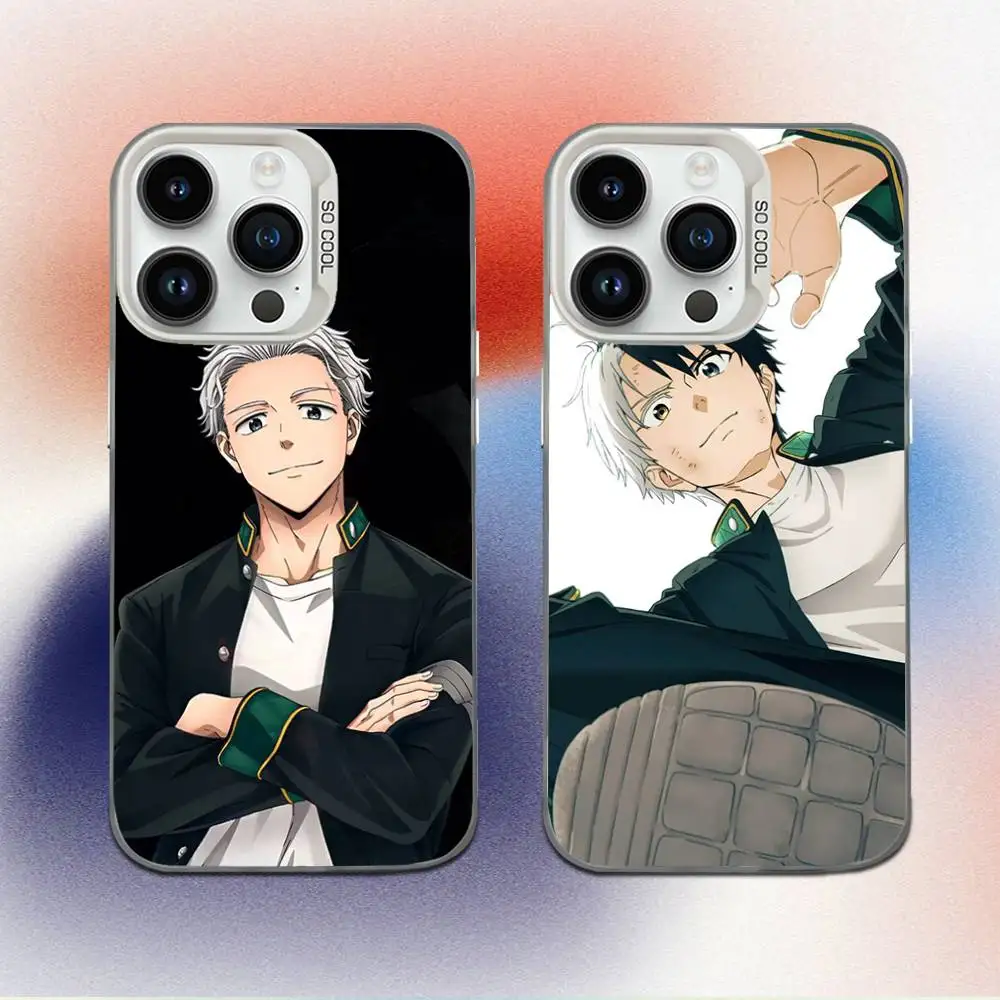 

Anime Wind Breaker Sakura Phone Case For iPhone 16,15,14,13,12,11,Mini,Pro,E,MAX White Candy Matte Shockproof Cover