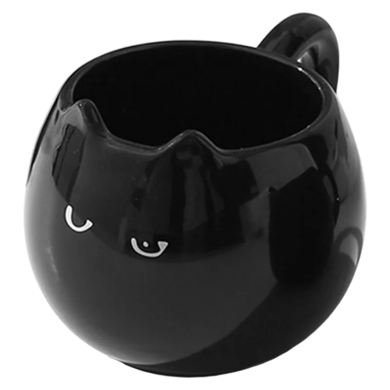 

ABZC-For Coffee And Tea Mug- Cute Black Choice For Cat Design, 12 Oz Kitty Cup For Cat Lovers
