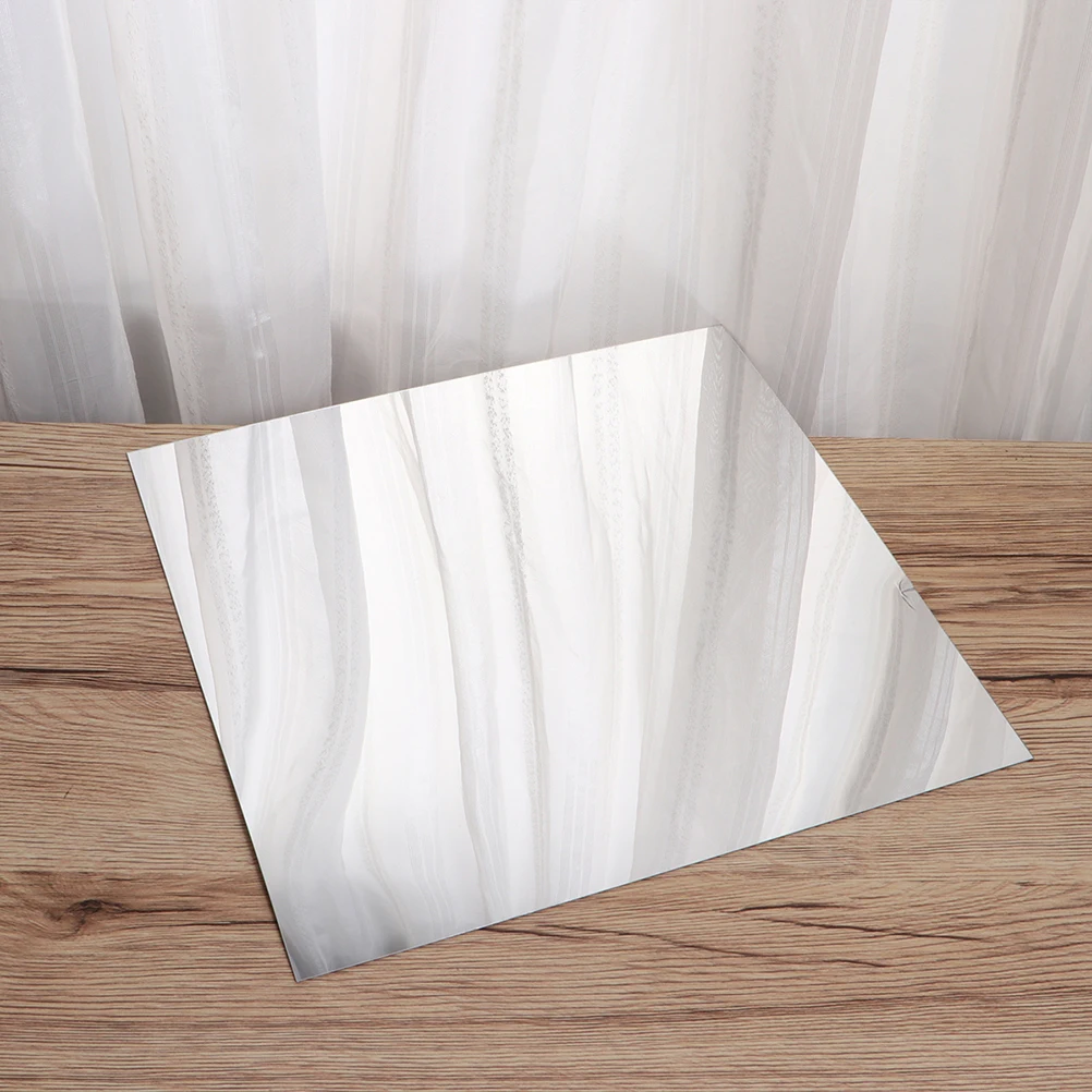 

8pcs DIY Mirror Surface Wall Sticker Self Adhesive Mirror Sticker Waterproof Mirror Sticker for Home Hotel Bathroom (1mm Thickne