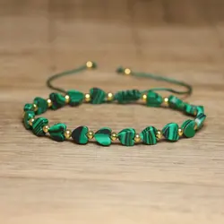 1 PC Dainty Women and men Natural Jasper Beaded Bracelet Gemstone Healing Crystal Heart Sea Sediment Bracelet for Gift Occasions