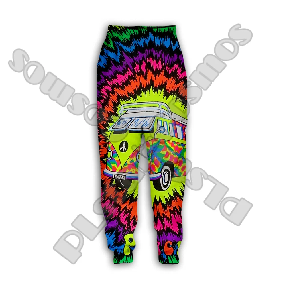 Newest Trippy Hippie Colorful Psychedelic Tattoo Vintage Retro Harajuku Sweatpants 3DPrint Casual Joggers Pants Funny Trousers T