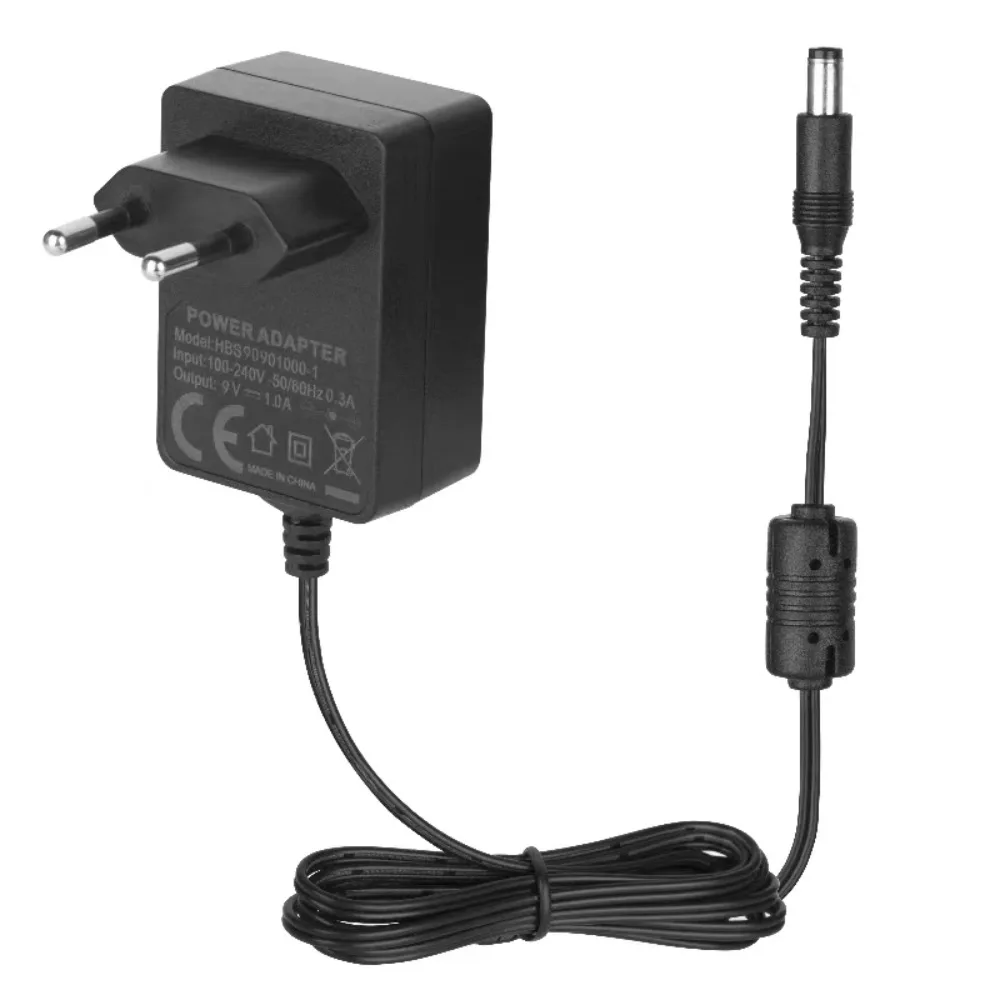 

Caline Guitar Effects Pedal Power Supply Adapter 9V DC 1A (1000mA) Noiseless Guitar Accessories Center Negative