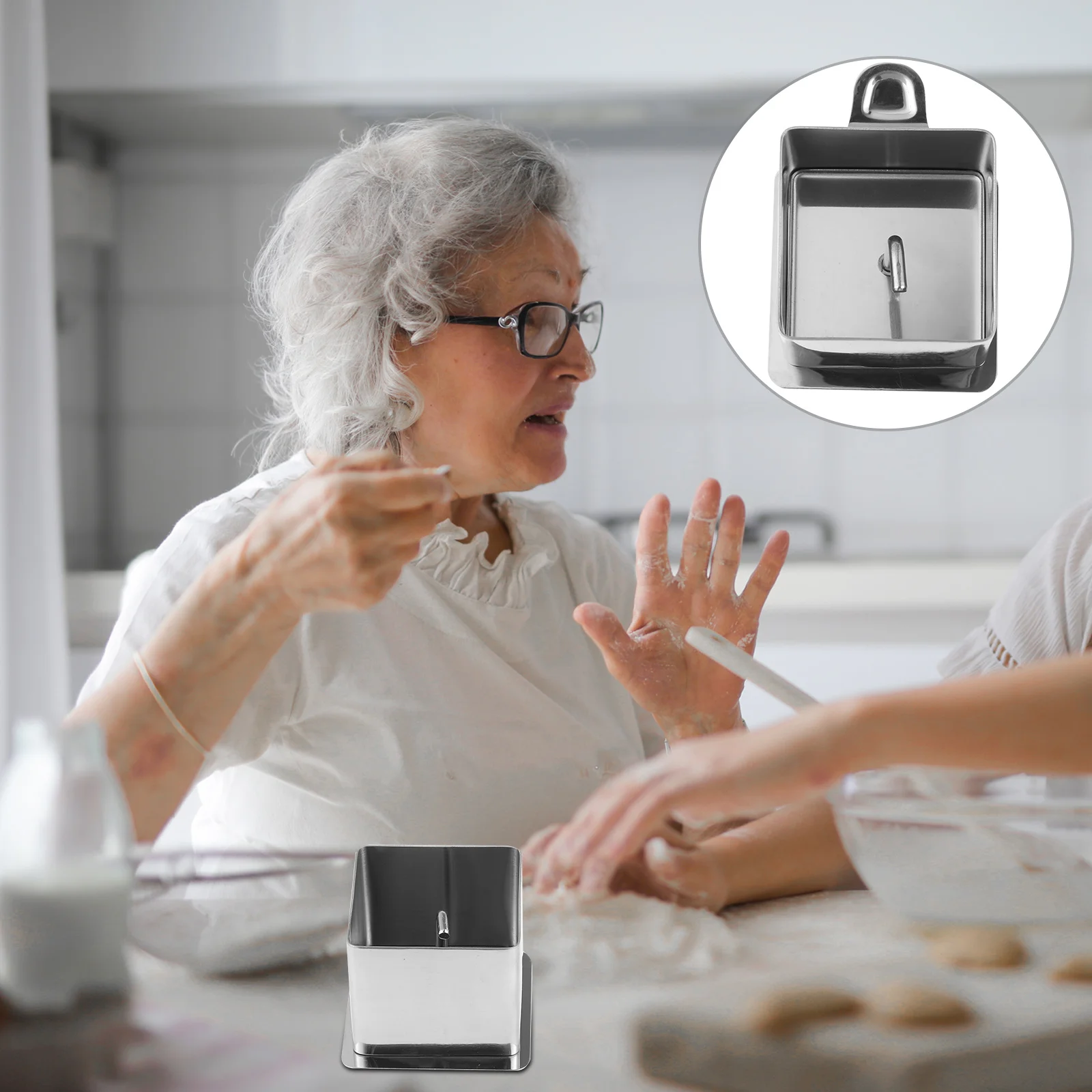 

1Set Stainless Steel Rice Ball Mold DIY Baking Tool for Festival Celebrations Friends Gathering Rice Ball Mold