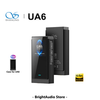 SHANLING UA6 Hi-Res HIFI Portable USB DAC Headphone Amplifer 4 x CS43131 DACs DSD512 3.5mm 4.4mm Balanced with 220mAh Battery