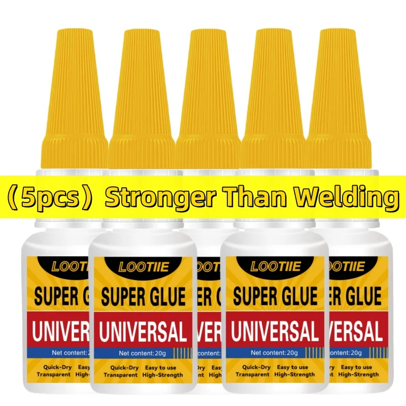 5pcs Transparent Repair Glue - Instant Bond for Household Items, Universal DIY Adhesive for Broken Metal/Wood/Glass