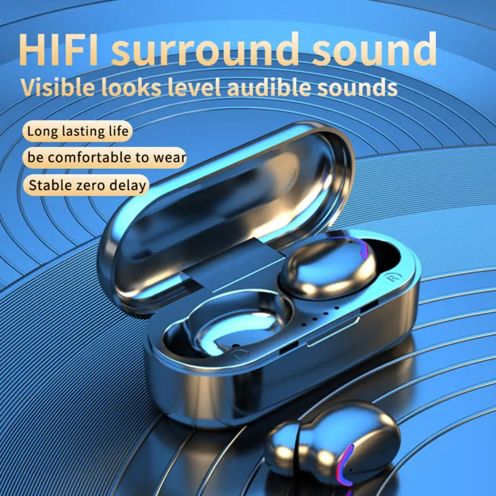 

TWS Bluetooth Earphone 5.0 Wireless Headset IPX7 Waterproof Deep Bass Earbuds True Wireless Stereo Headphone Sport Earphones