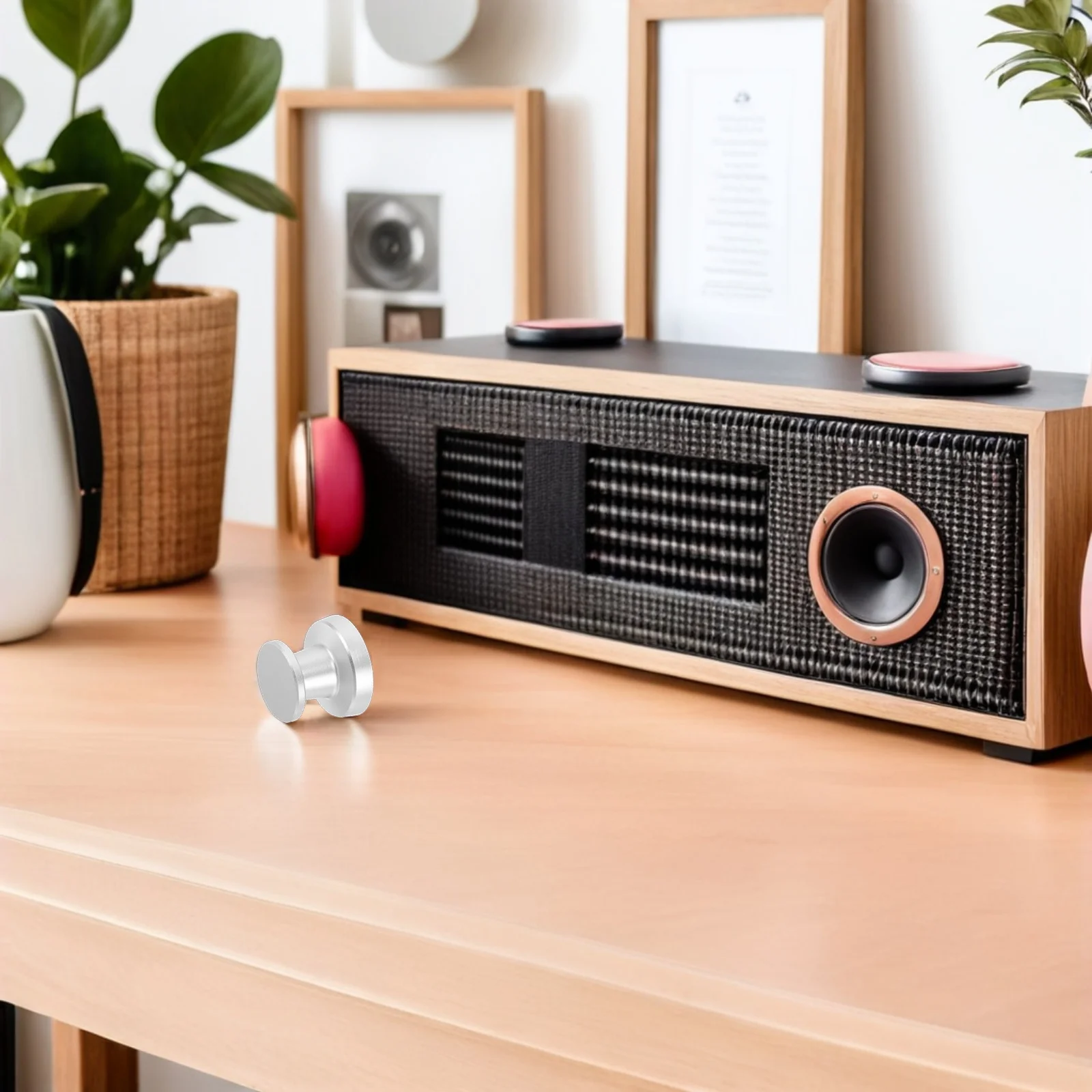 

Heavy Duty Record Clamp Turntable Stabilizer Puck Anti Vibration Weight for Hifi Vinyl Playback Universal Fit Phonograph